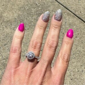 Helzberg Diamonds Silver Sparkle Ring